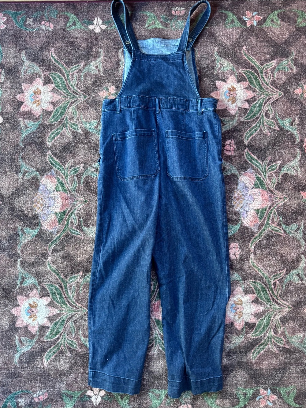 Universal Thread Denim Blue Wide-Leg Overalls Women's Jumpsuit - 16 - Picture 5 of 6